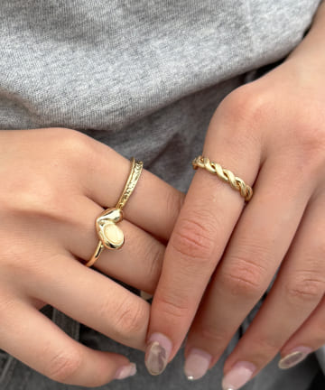 Lattice(ラティス) ニュアンスハートリングセット(3P)