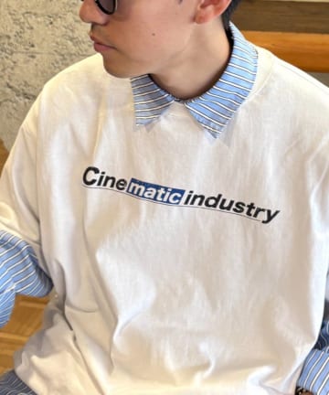 CIAOPANIC TYPY(チャオパニックティピー) 【ユニセックスで着れる】フロストモーションロゴプリントTee