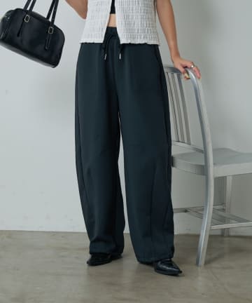 -goocy-(グーシー) 麻ライクバレルレッグパンツ