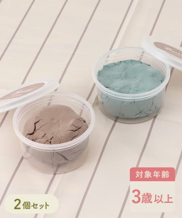 3COINS(スリーコインズ) 《水に浮く！》CRAZY CLAY2個セット