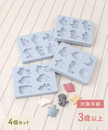 3COINS(スリーコインズ) ねんどの型4個セット