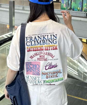 CIAOPANIC TYPY(チャオパニックティピー) 【Franklin Climbing】 バックプリントフェスロゴTEE　多色柄