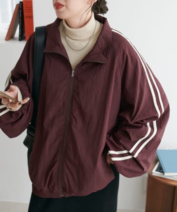 【着映えアイテム◎/WEB限定】ナイロントラックジャケット