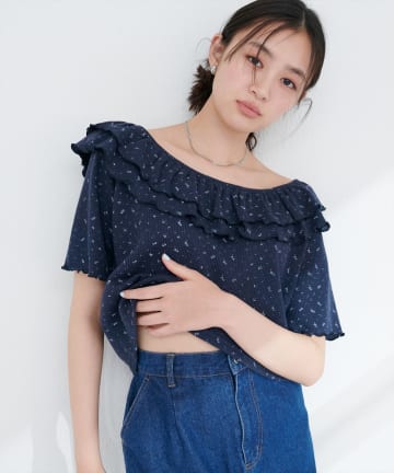 【WEB限定】ワッフルフリルTOPS