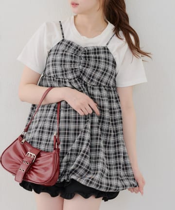 NICE CLAUP / OLIVE des OLIVE OUTLET(ナイスクラップ  / オリーブ デ オリーブ アウトレット) 【RMAF】バルーンキャミチュニック