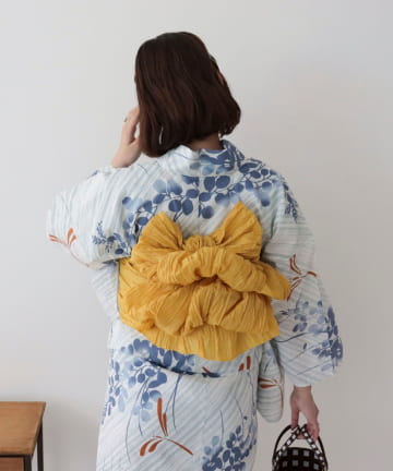 【WEB限定/全3色】花柄浴衣2点セット