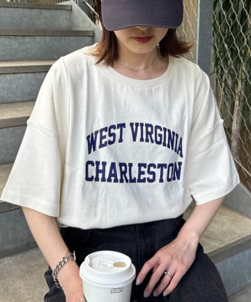 CIAOPANIC TYPY(チャオパニックティピー) USAコットン切替プリントTee