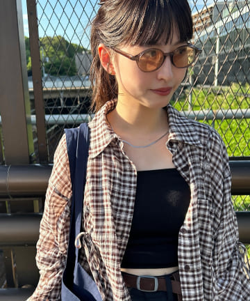 Kastane(カスタネ) 【7.5(土)12:00発売/江口3GOODS BAG/fiw.】オーバルサングラス
