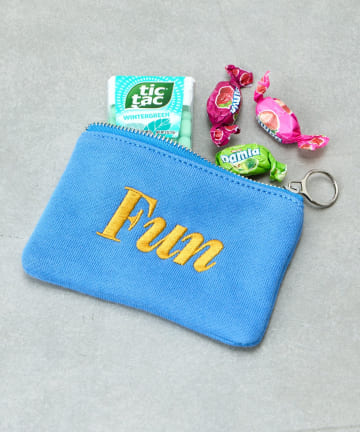 BIRTHDAY BAR(バースデイバー) スウェットロゴ刺繍ミニポーチ