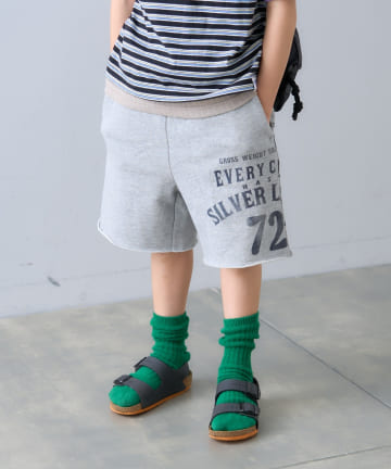 CIAOPANIC TYPY(チャオパニックティピー) 【KIDS】ピグメント加工スウェットプリントショーツ
