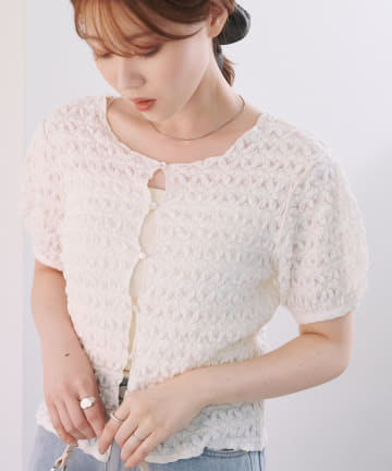 Kastane(カスタネ) 【2WAY/一部店舗のみ入荷】フクレジャガードTEE