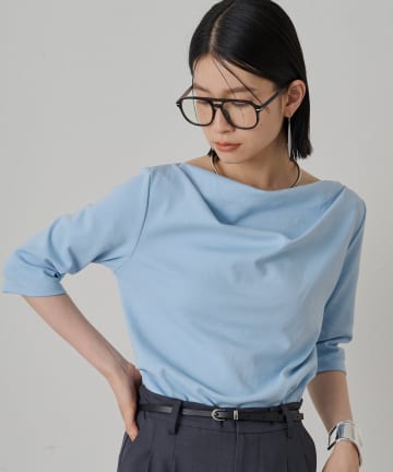 LOUNGEDRESS（ラウンジドレス）の「シャツ袖ドッキングニット