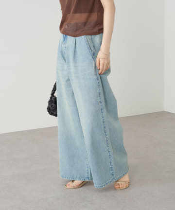 Omekashi(オメカシ) ドロストタックワイドデニム