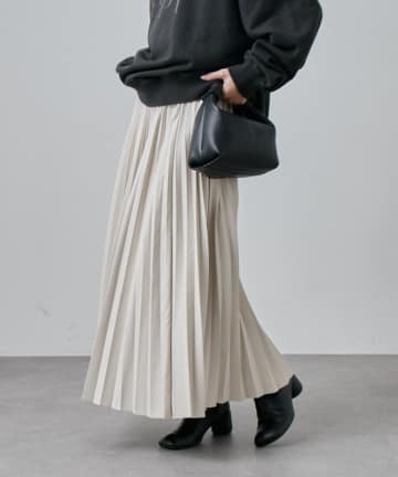 Lui's(ルイス) フェイクレザープリーツスカート