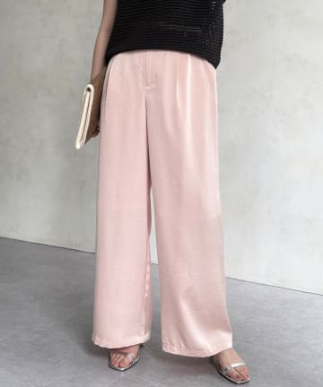 Chez toi(シェトワ) サテンパンツ