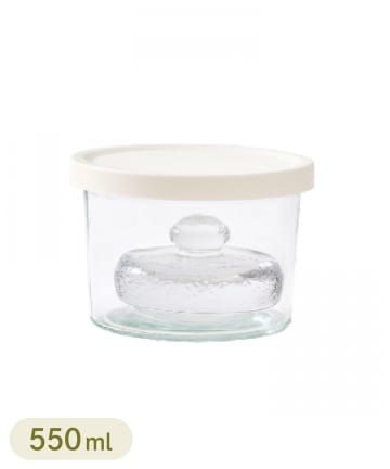 3COINS(スリーコインズ) ガラス漬物保存容器：S（550ml）