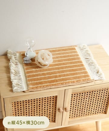 3COINS(スリーコインズ) 雑貨用ミニマット：45×30cm