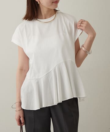 Omekashi(オメカシ) フリルドッキングTシャツ