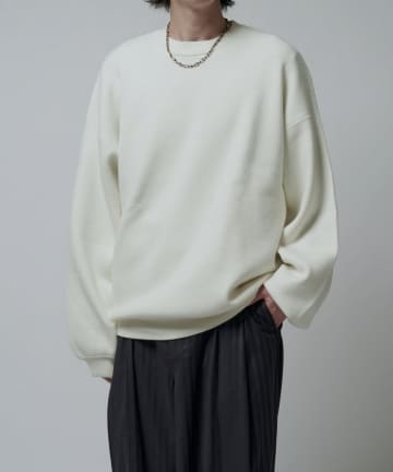 Lui's(ルイス) ウォッシャブルモダンBASICクルーネックニット
