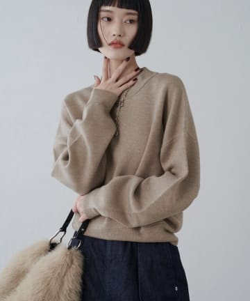Lui's(ルイス) ウォッシャブルコンパクトクルーニット