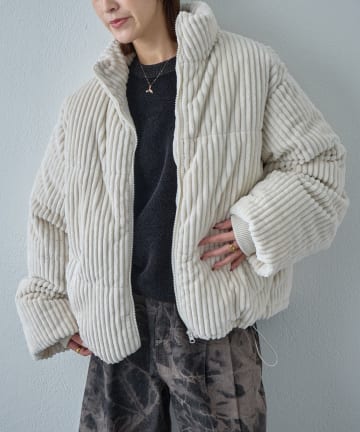 -goocy-(グーシー) ワイドコール中綿ジャケット