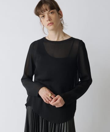 Drawing Numbers(ドローイングナンバーズ) 《12/17インスタライブご紹介アイテム》トリアセポリシースルーブラウス