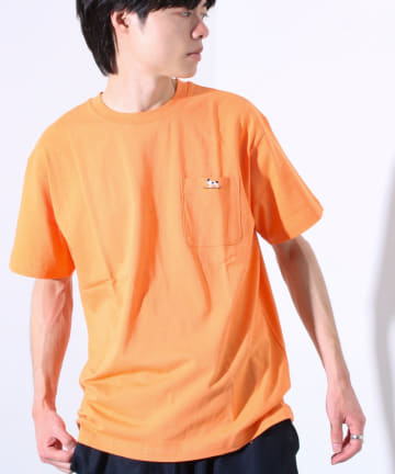 FREDY & GLOSTER(フレディ アンド グロスター) 【GLOSTER】オープンエンド天竺フレブルポケT クルーネックTシャツ