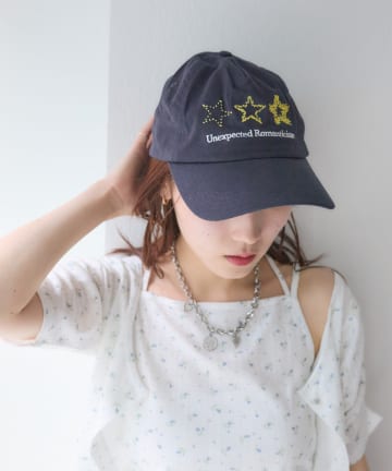 w closet(ダブルクローゼット) starロゴキャップ