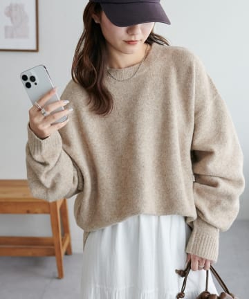 DISCOAT(ディスコート) 【6色展開/ふんわり暖か♪/ユニセックス】ウール混ニット《WEB限定》