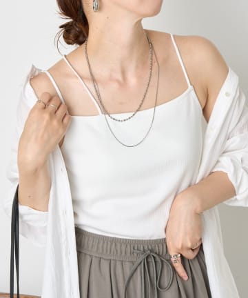 Jena　espace merveilleux(ジェナ　エスパスメルヴェイユ) カップ付きアシメキャミ