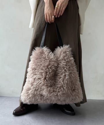 DOUDOU(ドゥドゥ) ビッグエコファーバッグ