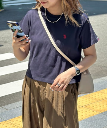 CPCM(シーピーシーエム) 【U.S. POLO ASSN.】クロップドT