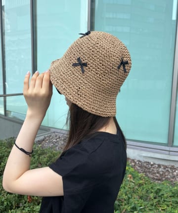LOCUST(ローカスト) 雑材リボンHAT