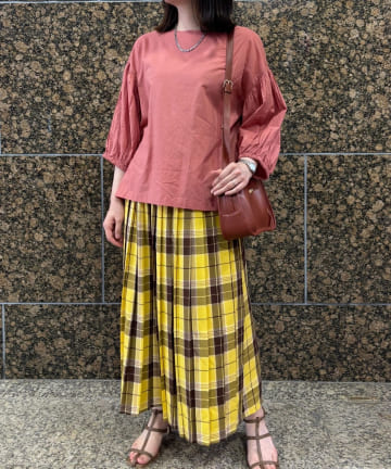 ボリューム袖シャツブラウス