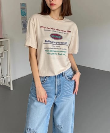 LOCUST(ローカスト) ピグメントプリントTシャツ