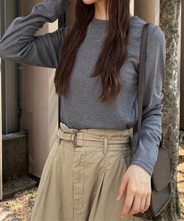 LOCUST(ローカスト) ベーシックダブルネックカットソー