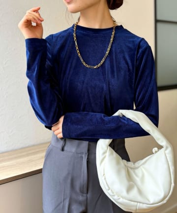 LOCUST(ローカスト) 【大人気!!万能ベロア】シアーベロアトップス