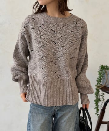 LOCUST(ローカスト) 【着映え 】柄編みニット