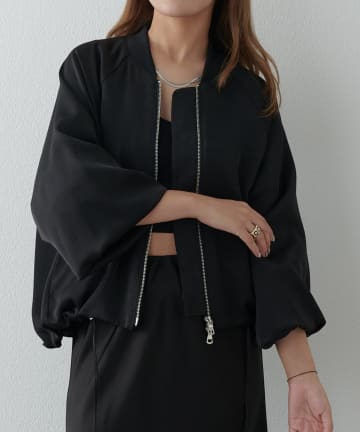 Lui's(ルイス) サテンボリュームブルゾン
