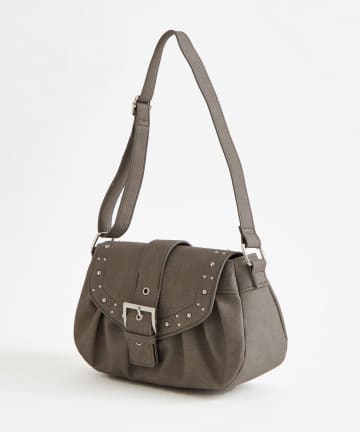 OLIVE des OLIVE(オリーブ デ オリーブ) スタッズ付きシャーリングバッグ