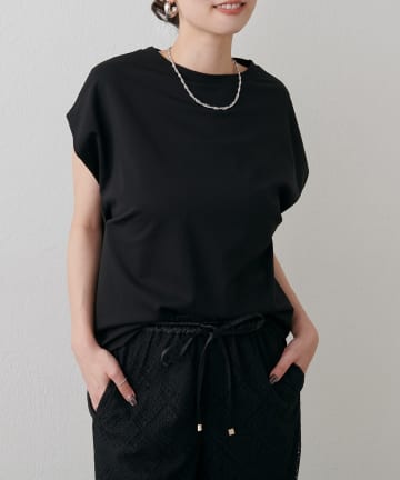 LARUTA(ラルータ) 折り返し袖口タックカットプルオーバー