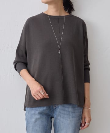 ⭐値下げ中⭐〈BEARDSLEY〉リネン 裾ゴム サマーニット プルオーバー BEARDSLEY（ビアズリー）の「リネン裾ゴム サマーニット プル