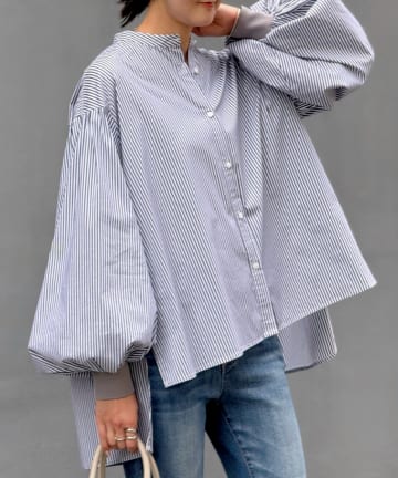 BEARDSLEY(ビアズリー) ソデリブフレアシャツ