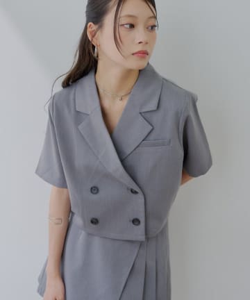 Chico(チコ) 半袖ダブルジャケット
