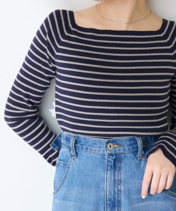 COLLAGE GALLARDAGALANTE(コラージュ ガリャルダガランテ) 【2通りで着れる】オフショルダーニット