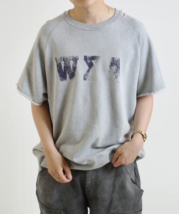 WHO’S WHO gallery(フーズフーギャラリー) 【From Vintage】 WRONGダメージ半袖スウェット  / 2サイズ
