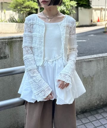 w closet(ダブルクローゼット) レースボレロ