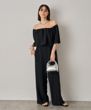 LOUNGEDRESS(ラウンジドレス) オフショルオールインワン