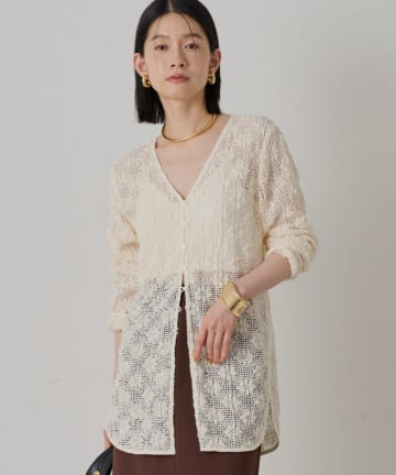 LOUNGEDRESS(ラウンジドレス) カットレースVブラウス