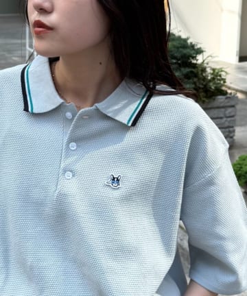 CIAOPANIC TYPY(チャオパニックティピー) 【ユニセックス】アニマル柄フレンチブルドッグポロシャツ